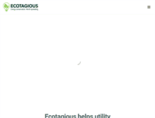 Tablet Screenshot of ecotagious.com